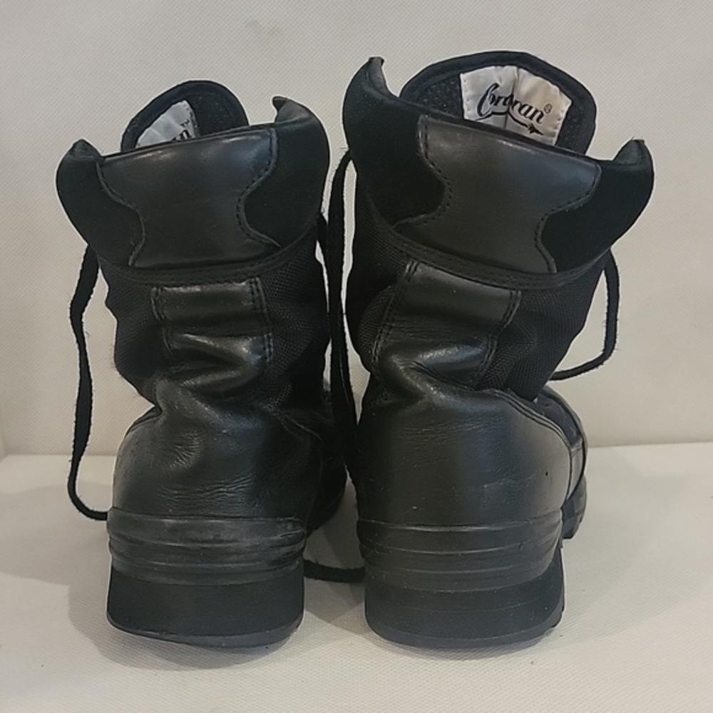 CORCORAN BLACK LEATHER TACTICAL BOOTS (sz 8) - Picture 3 of 7